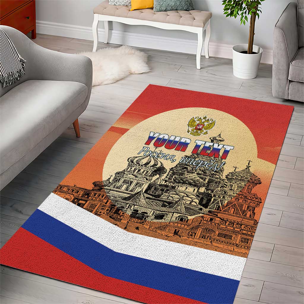 Personalized Russia Day 12th June Area Rug Red Square Moscow