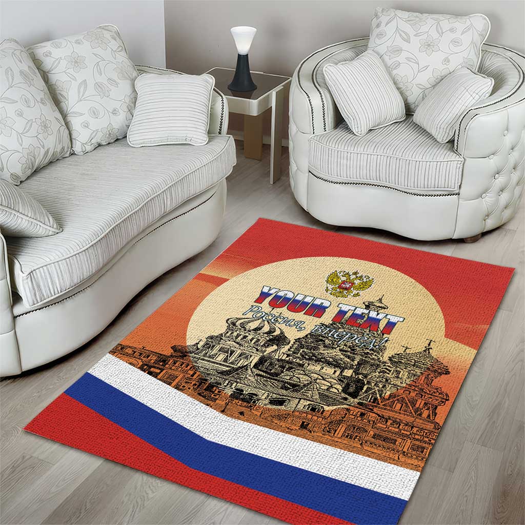 Personalized Russia Day 12th June Area Rug Red Square Moscow