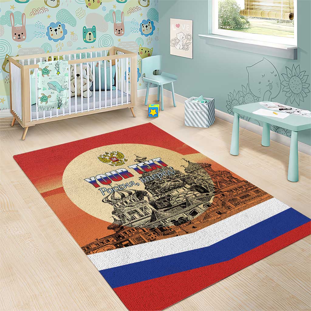 Personalized Russia Day 12th June Area Rug Red Square Moscow