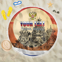 Personalized Russia Day 12th June Beach Blanket Red Square Moscow