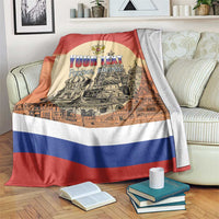Personalized Russia Day 12th June Blanket Red Square Moscow
