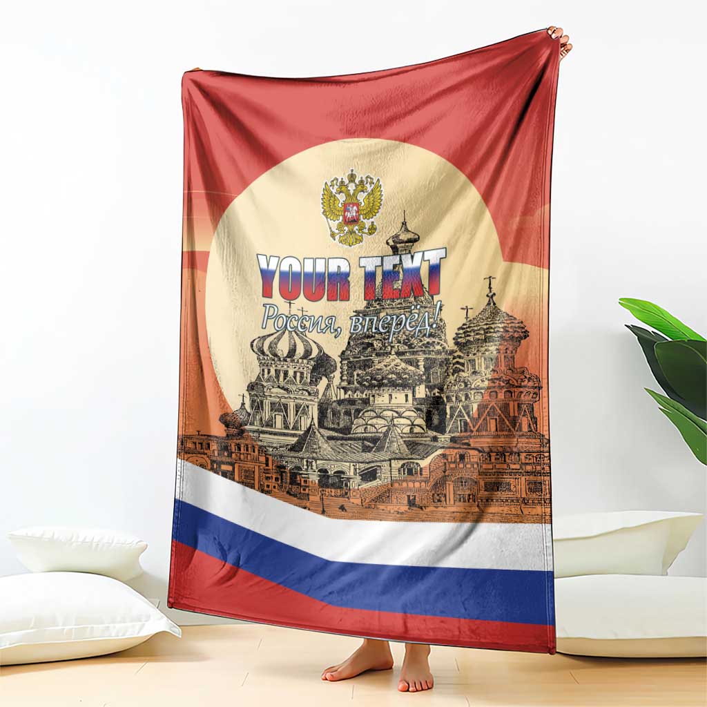 Personalized Russia Day 12th June Blanket Red Square Moscow