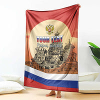 Personalized Russia Day 12th June Blanket Red Square Moscow