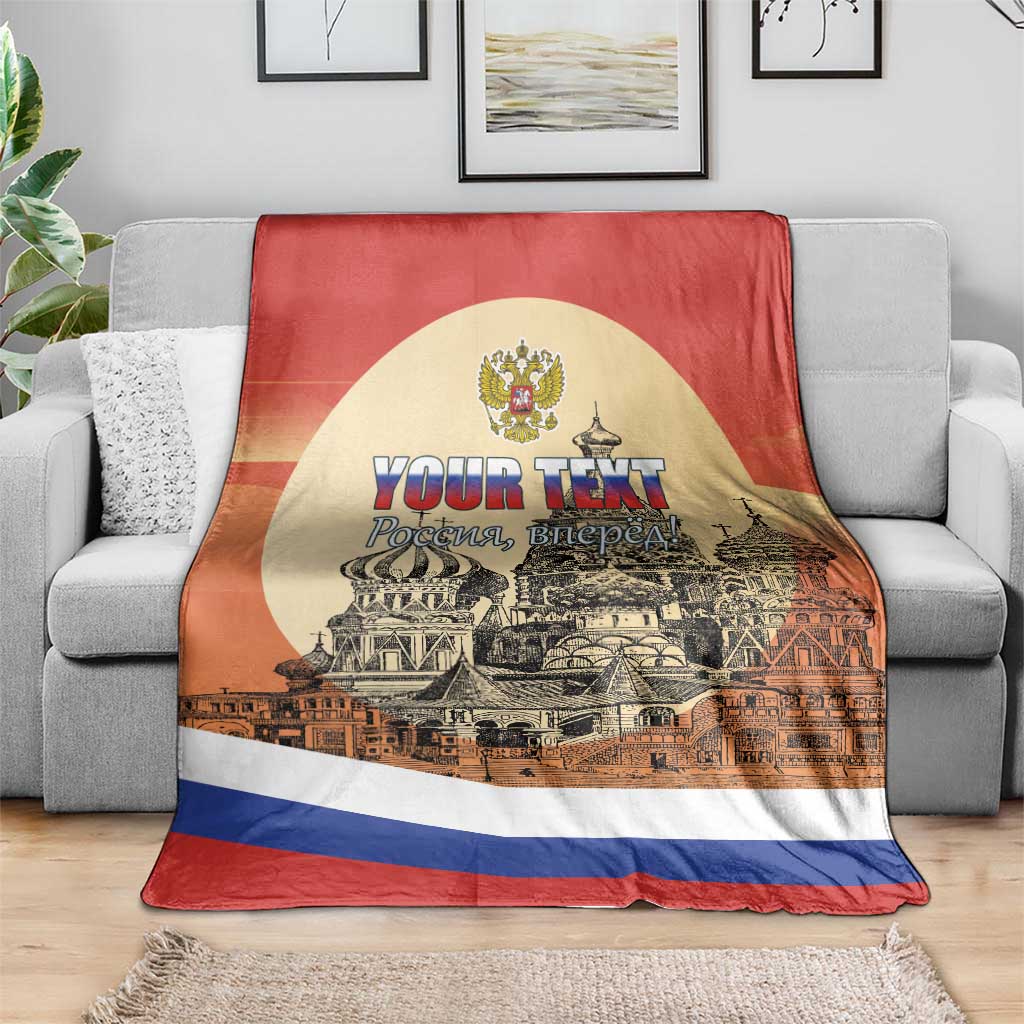 Personalized Russia Day 12th June Blanket Red Square Moscow