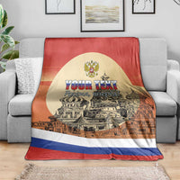 Personalized Russia Day 12th June Blanket Red Square Moscow