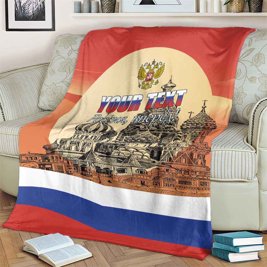 Personalized Russia Day 12th June Blanket Red Square Moscow