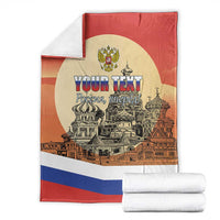 Personalized Russia Day 12th June Blanket Red Square Moscow