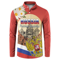 Personalized Russia Day 12th June Button Sweatshirt Red Square Moscow