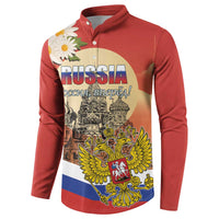 Personalized Russia Day 12th June Button Sweatshirt Red Square Moscow