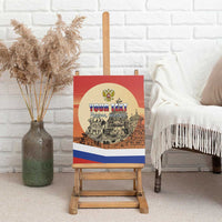 Personalized Russia Day 12th June Canvas Wall Art Red Square Moscow