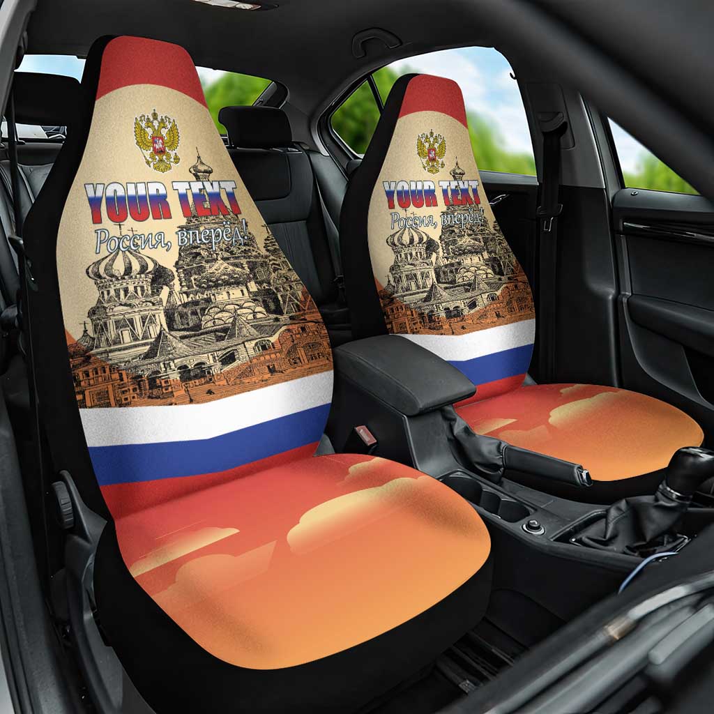 Personalized Russia Day 12th June Car Seat Cover Red Square Moscow