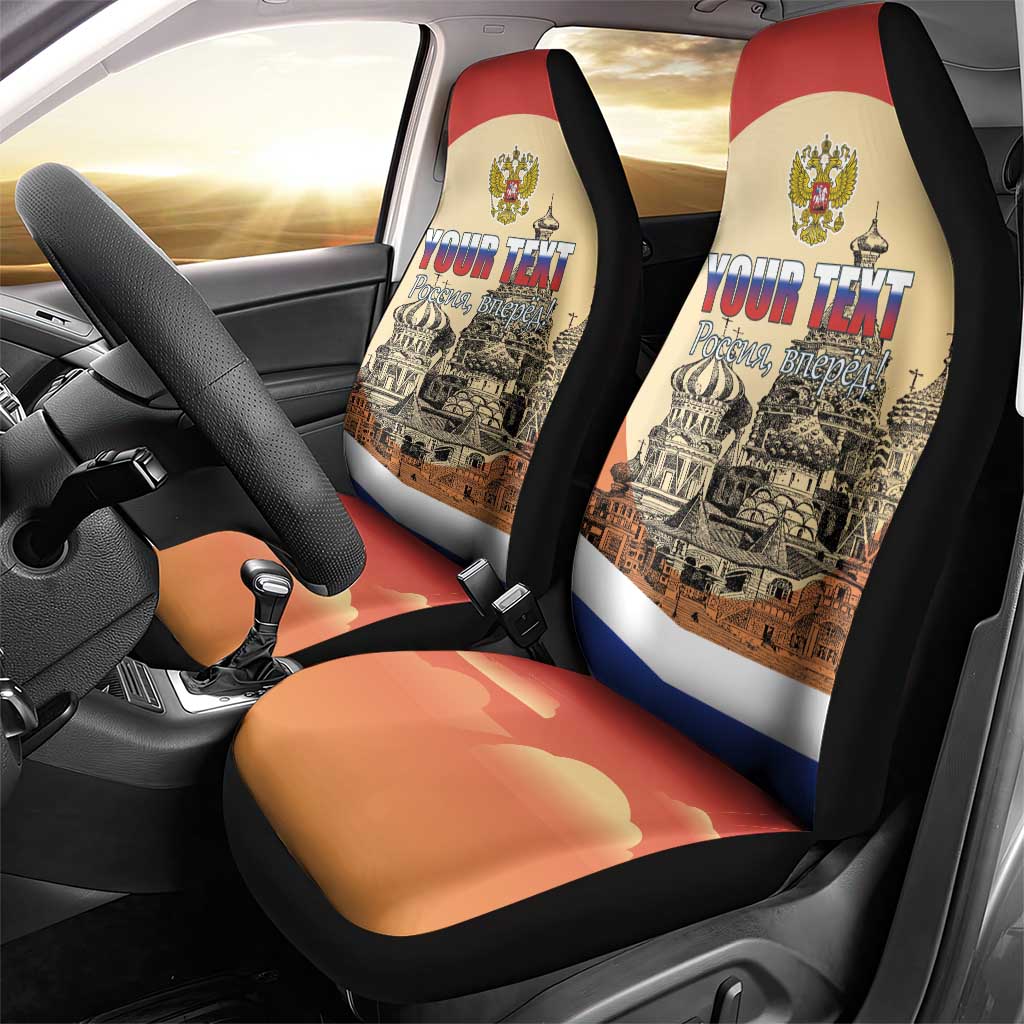 Personalized Russia Day 12th June Car Seat Cover Red Square Moscow