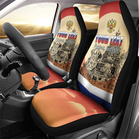 Personalized Russia Day 12th June Car Seat Cover Red Square Moscow