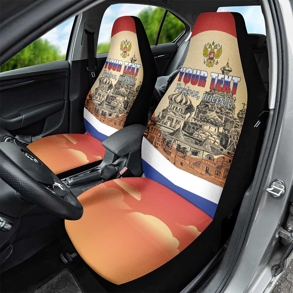 Personalized Russia Day 12th June Car Seat Cover Red Square Moscow