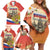 Personalized Russia Day 12th June Family Matching Off Shoulder Short Dress and Hawaiian Shirt Red Square Moscow