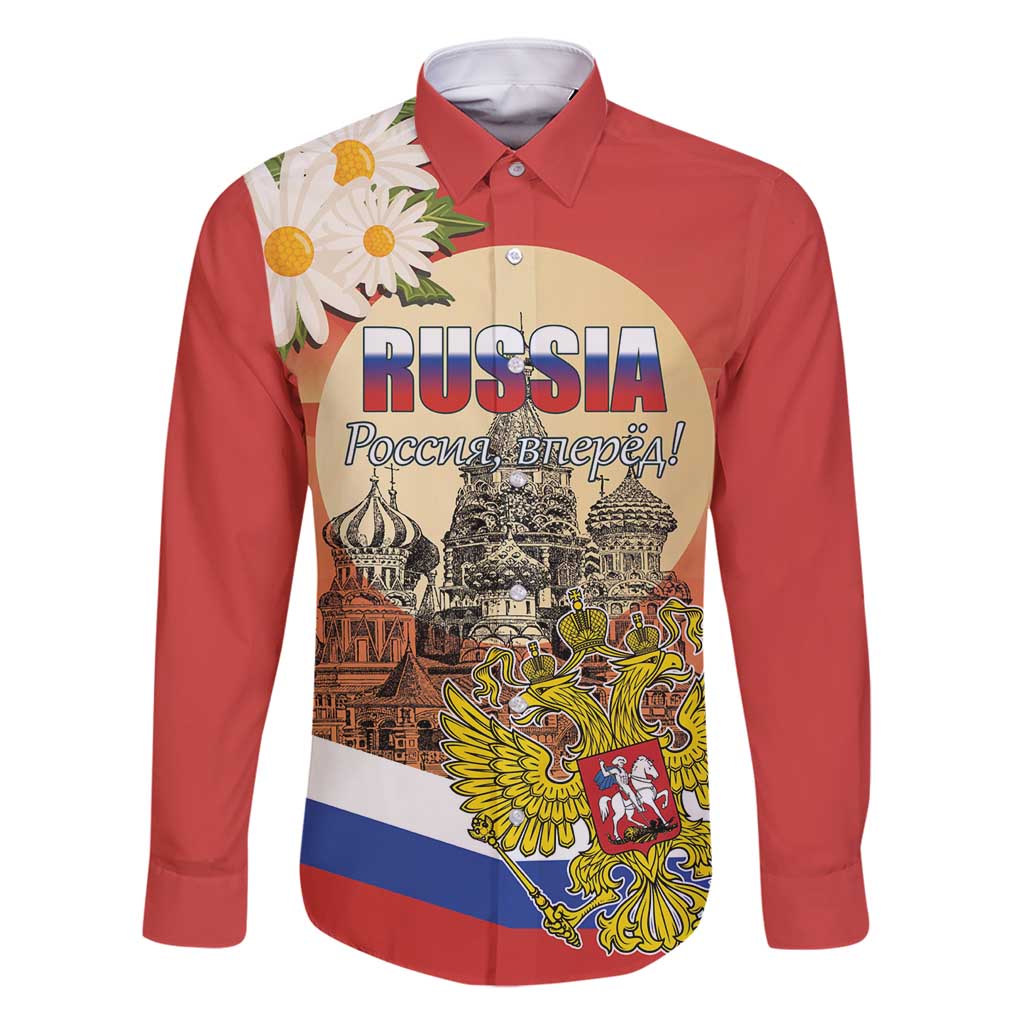 Personalized Russia Day 12th June Family Matching Off Shoulder Short Dress and Hawaiian Shirt Red Square Moscow