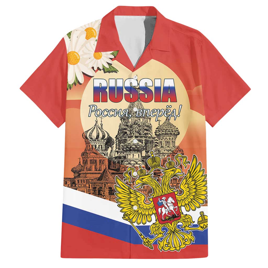 Personalized Russia Day 12th June Family Matching Short Sleeve Bodycon Dress and Hawaiian Shirt Red Square Moscow