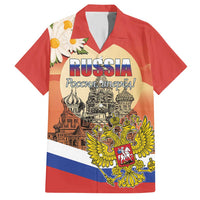 Personalized Russia Day 12th June Family Matching Short Sleeve Bodycon Dress and Hawaiian Shirt Red Square Moscow