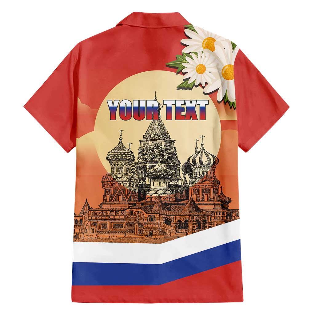 Personalized Russia Day 12th June Family Matching Short Sleeve Bodycon Dress and Hawaiian Shirt Red Square Moscow