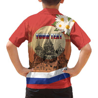 Personalized Russia Day 12th June Family Matching Tank Maxi Dress and Hawaiian Shirt Red Square Moscow