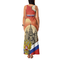Personalized Russia Day 12th June Family Matching Tank Maxi Dress and Hawaiian Shirt Red Square Moscow
