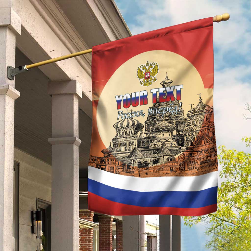 Personalized Russia Day 12th June Garden Flag Red Square Moscow