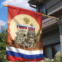 Personalized Russia Day 12th June Garden Flag Red Square Moscow