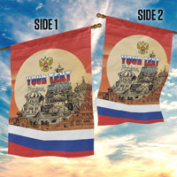 Personalized Russia Day 12th June Garden Flag Red Square Moscow