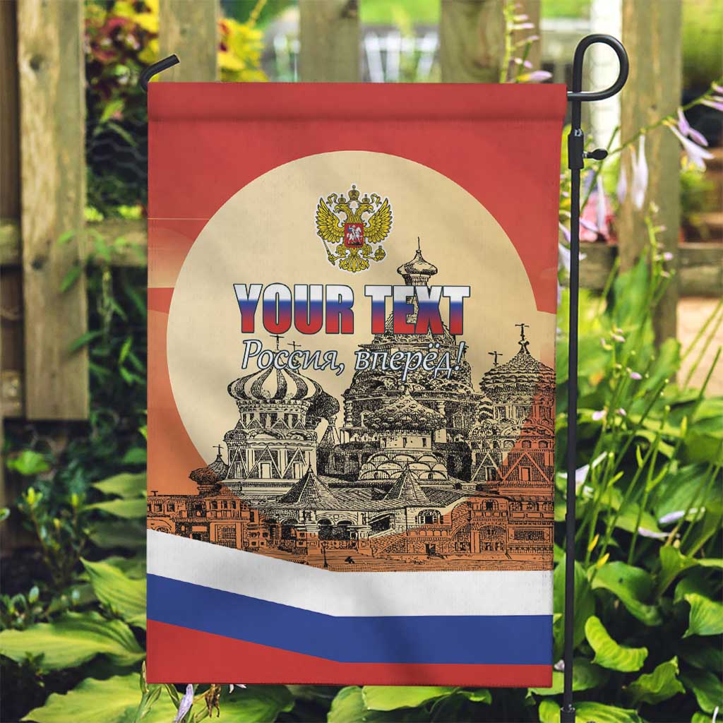 Personalized Russia Day 12th June Garden Flag Red Square Moscow