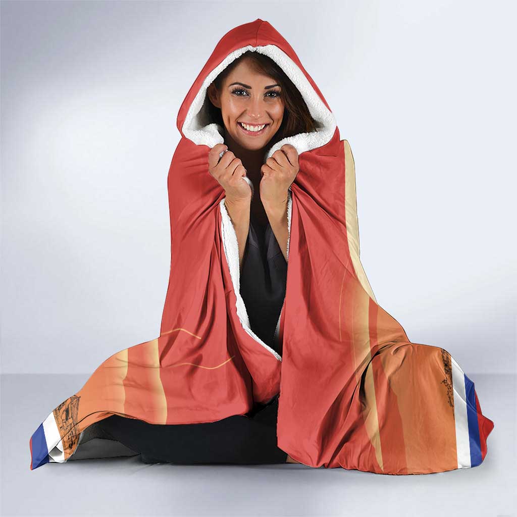 Personalized Russia Day 12th June Hooded Blanket Red Square Moscow