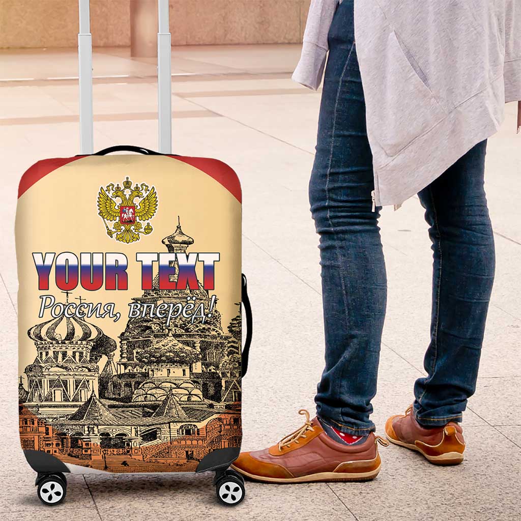 Personalized Russia Day 12th June Luggage Cover Red Square Moscow