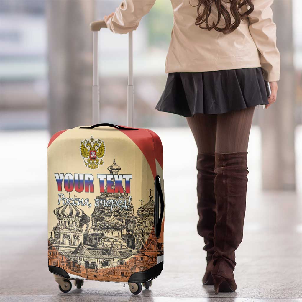 Personalized Russia Day 12th June Luggage Cover Red Square Moscow
