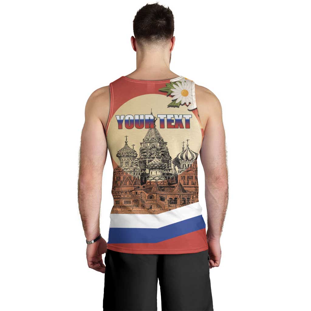 Personalized Russia Day 12th June Men Tank Top Red Square Moscow