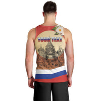 Personalized Russia Day 12th June Men Tank Top Red Square Moscow