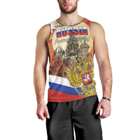 Personalized Russia Day 12th June Men Tank Top Red Square Moscow