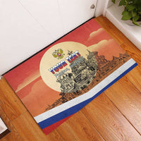 Personalized Russia Day 12th June Rubber Doormat Red Square Moscow