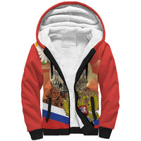 Personalized Russia Day 12th June Sherpa Hoodie Red Square Moscow