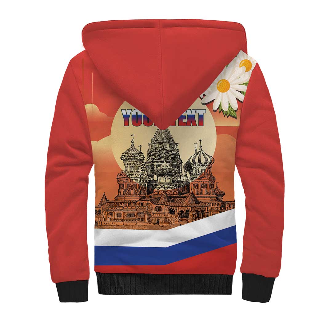 Personalized Russia Day 12th June Sherpa Hoodie Red Square Moscow