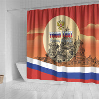 Personalized Russia Day 12th June Shower Curtain Red Square Moscow