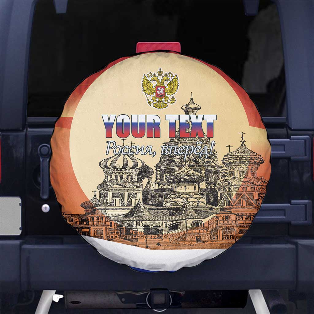 Personalized Russia Day 12th June Spare Tire Cover Red Square Moscow