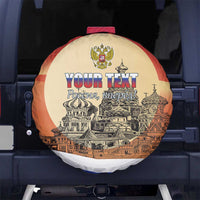 Personalized Russia Day 12th June Spare Tire Cover Red Square Moscow