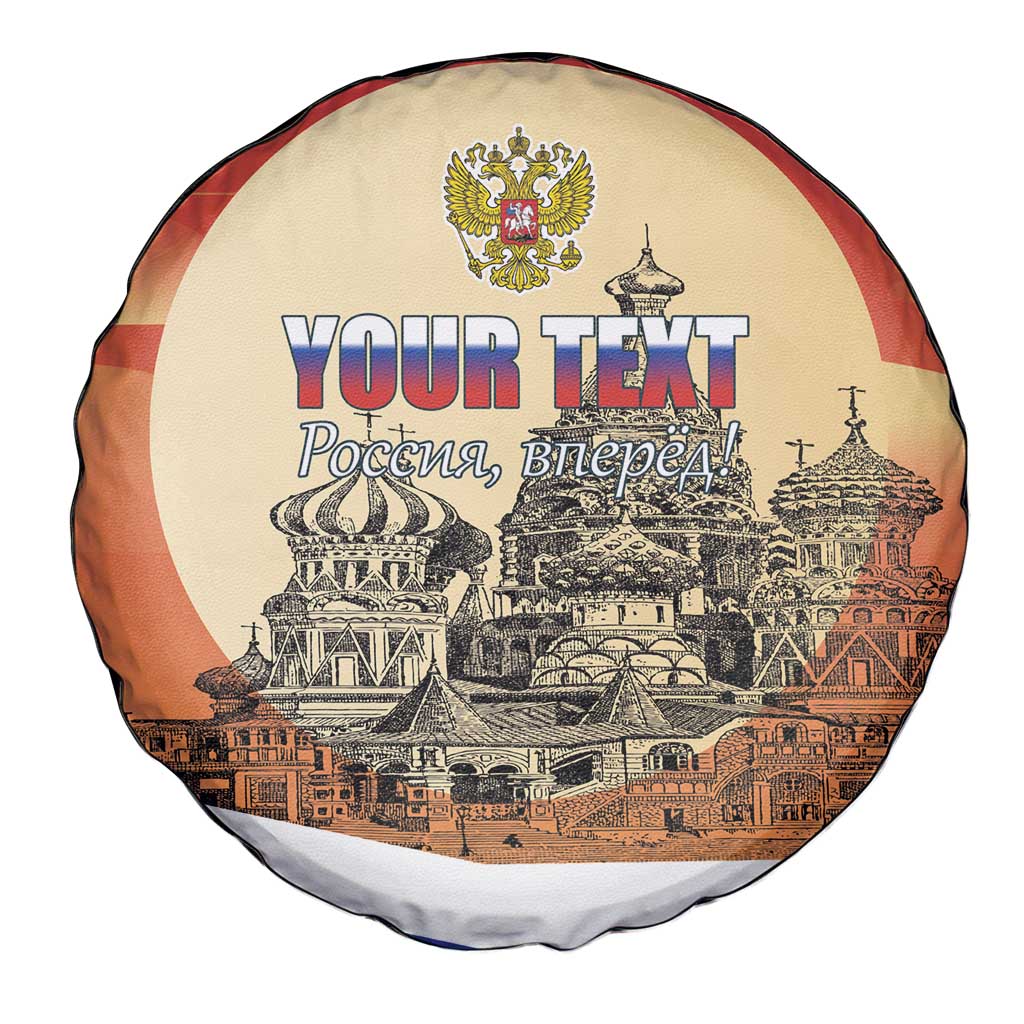 Personalized Russia Day 12th June Spare Tire Cover Red Square Moscow