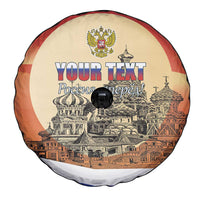 Personalized Russia Day 12th June Spare Tire Cover Red Square Moscow