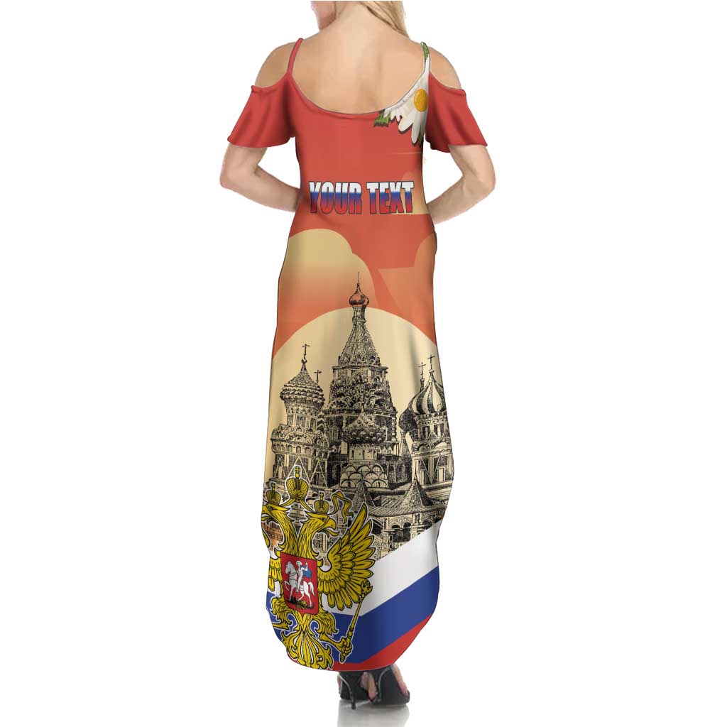 Personalized Russia Day 12th June Summer Maxi Dress Red Square Moscow