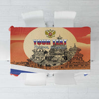 Personalized Russia Day 12th June Tablecloth Red Square Moscow