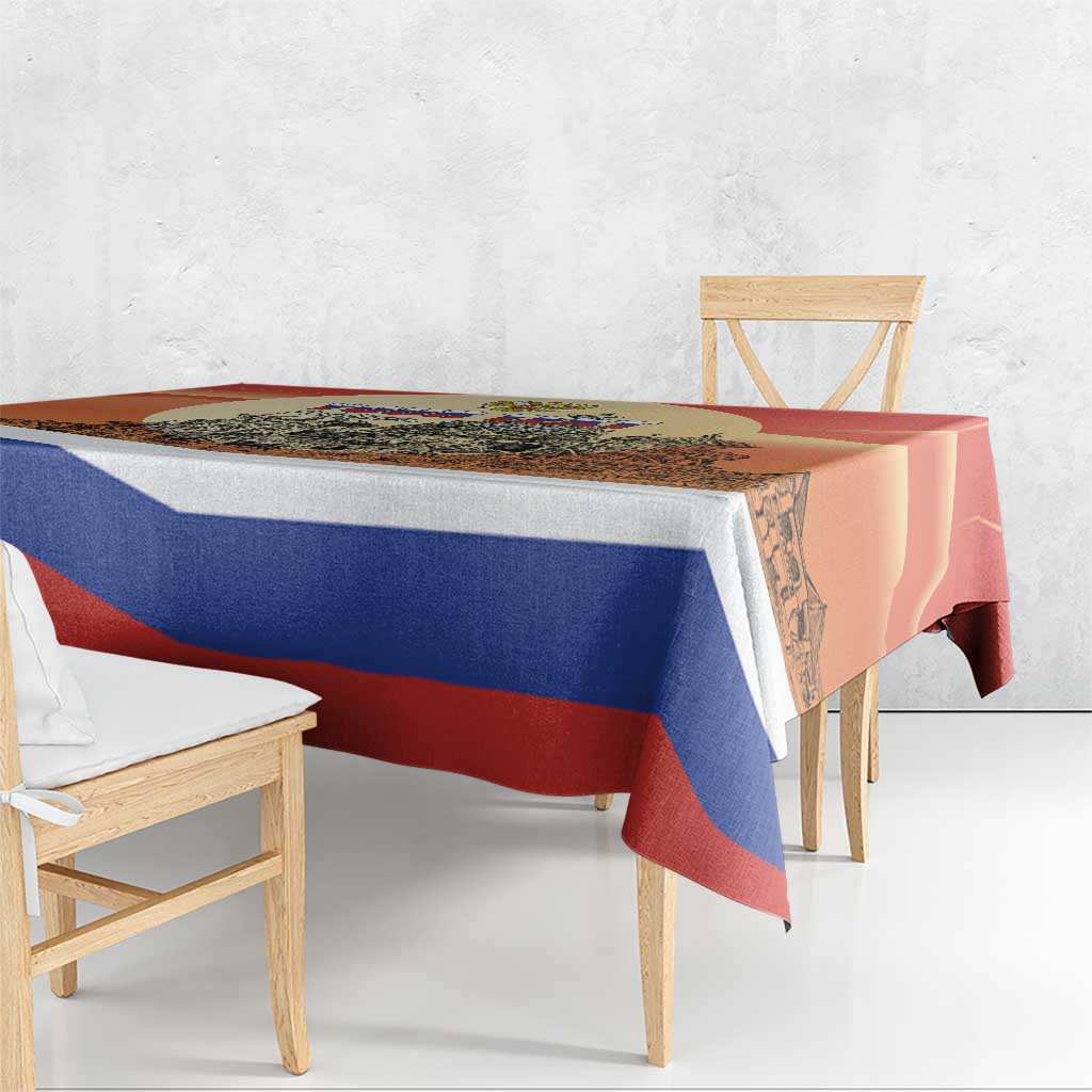 Personalized Russia Day 12th June Tablecloth Red Square Moscow