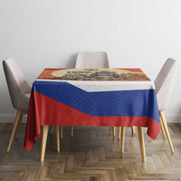 Personalized Russia Day 12th June Tablecloth Red Square Moscow