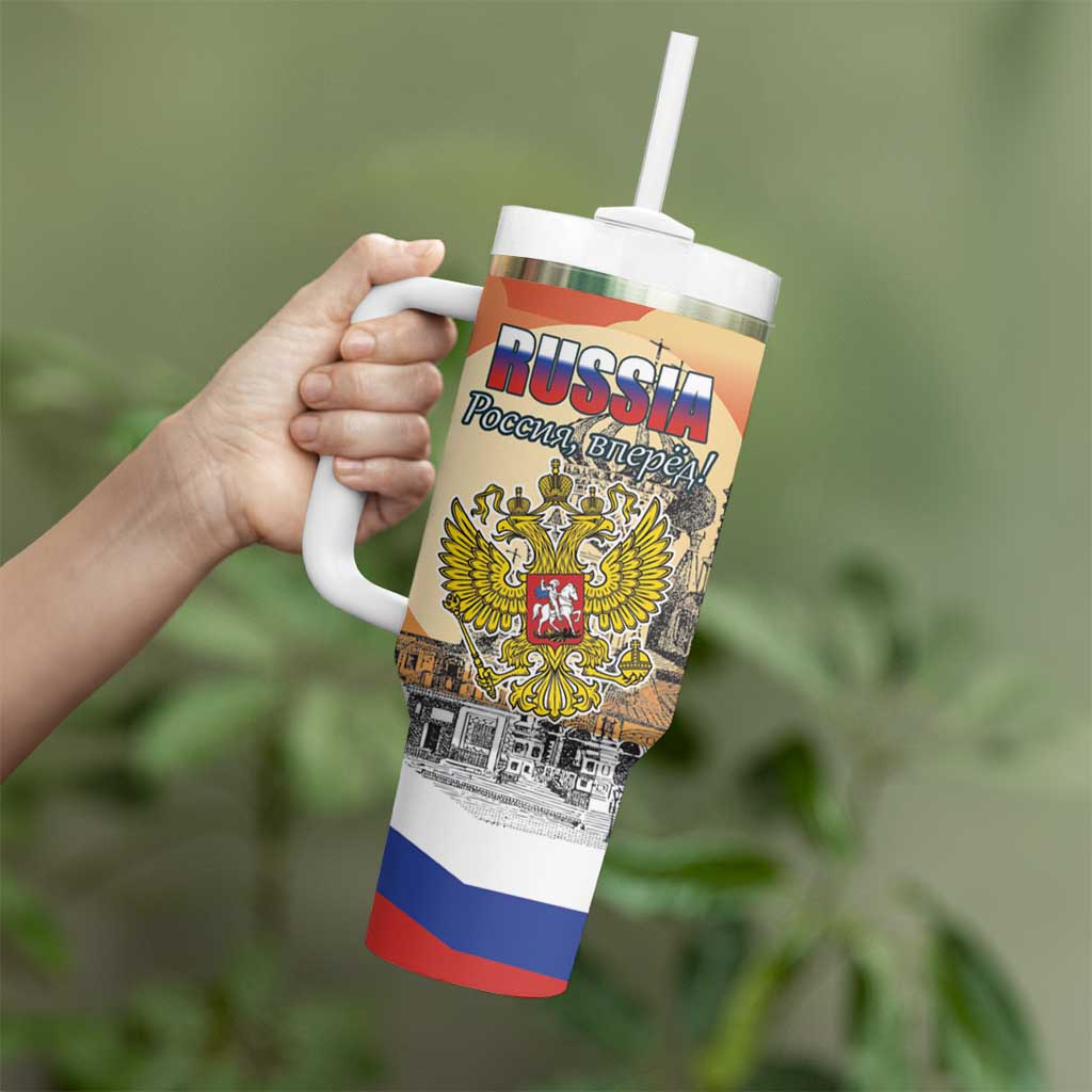 Personalized Russia Day 12th June Tumbler With Handle Red Square Moscow