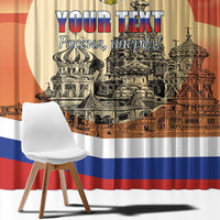 Personalized Russia Day 12th June Window Curtain Red Square Moscow