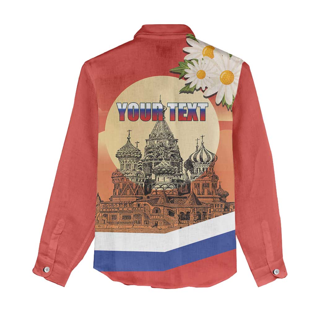 Personalized Russia Day 12th June Women Casual Shirt Red Square Moscow